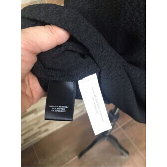 Loft NWT Women Dress Cold Shoulders Black Size 8 - Picture 8 of 8